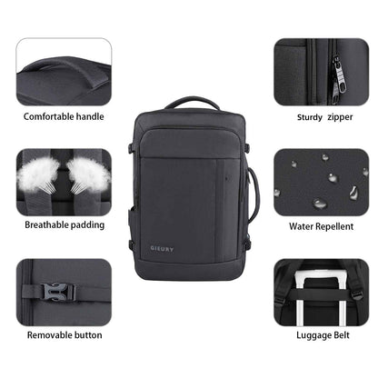 Carry On Backpack, 50L Travel Backpack, Luggage Backpack TSA Flight Approved Laptop Backpack for Men & Women, Large Expandable Backpack 40L Daypack Lightweight Business Weekender Bag, Black 🍁 All In One Marketplace Canada