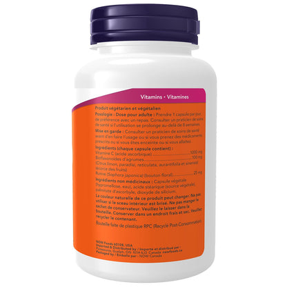 NOW Supplements, Vitamin C-1,000 with 100 mg of Bioflavonoids, Antioxidant Protection, 100 Veg Capsules 🍁 All In One Marketplace Canada