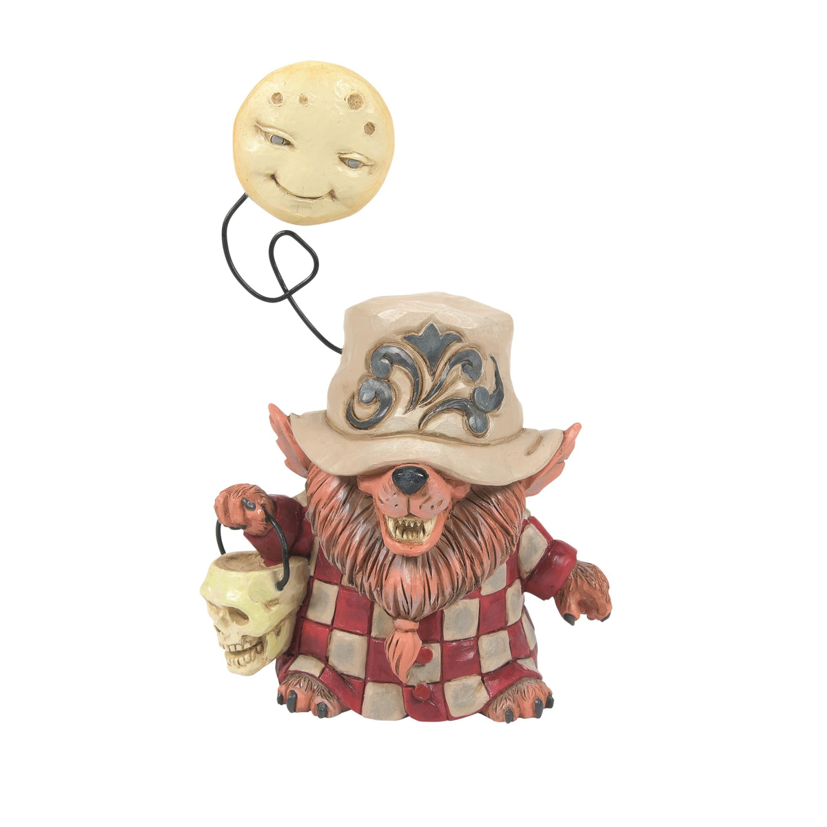 Enesco Jim Shore Heartwood Creek Halloween Werewolf Under the Moon Figurine, 5.12 Inch, Multicolor