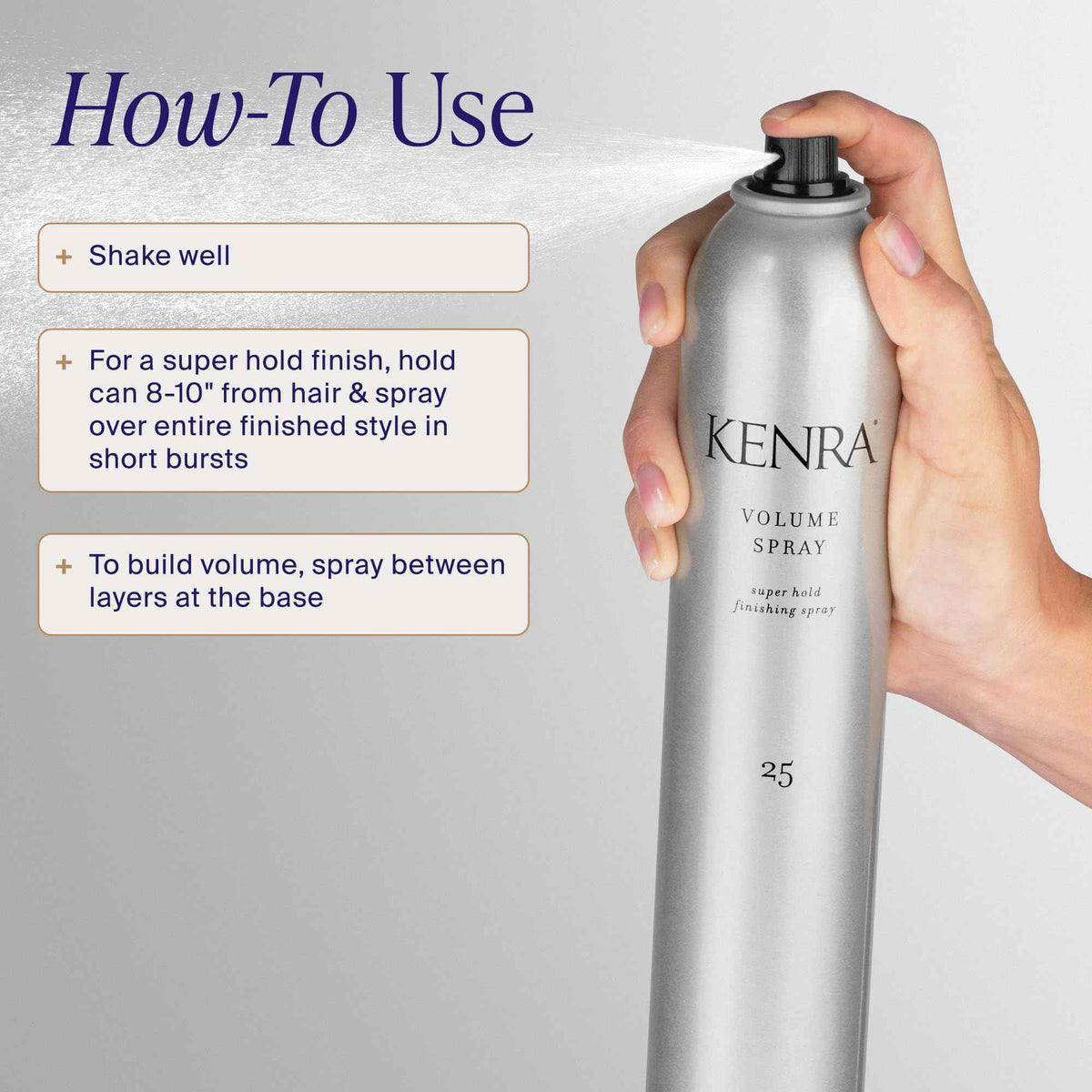 Kenra Volume Spray 25 | Super Hold Hairspray for Long Lasting Volume & Style | Thermal Heat Protectant | Wind Resistant up to 40 km/h | Humidity Shield 🍁 All In One Marketplace Canada