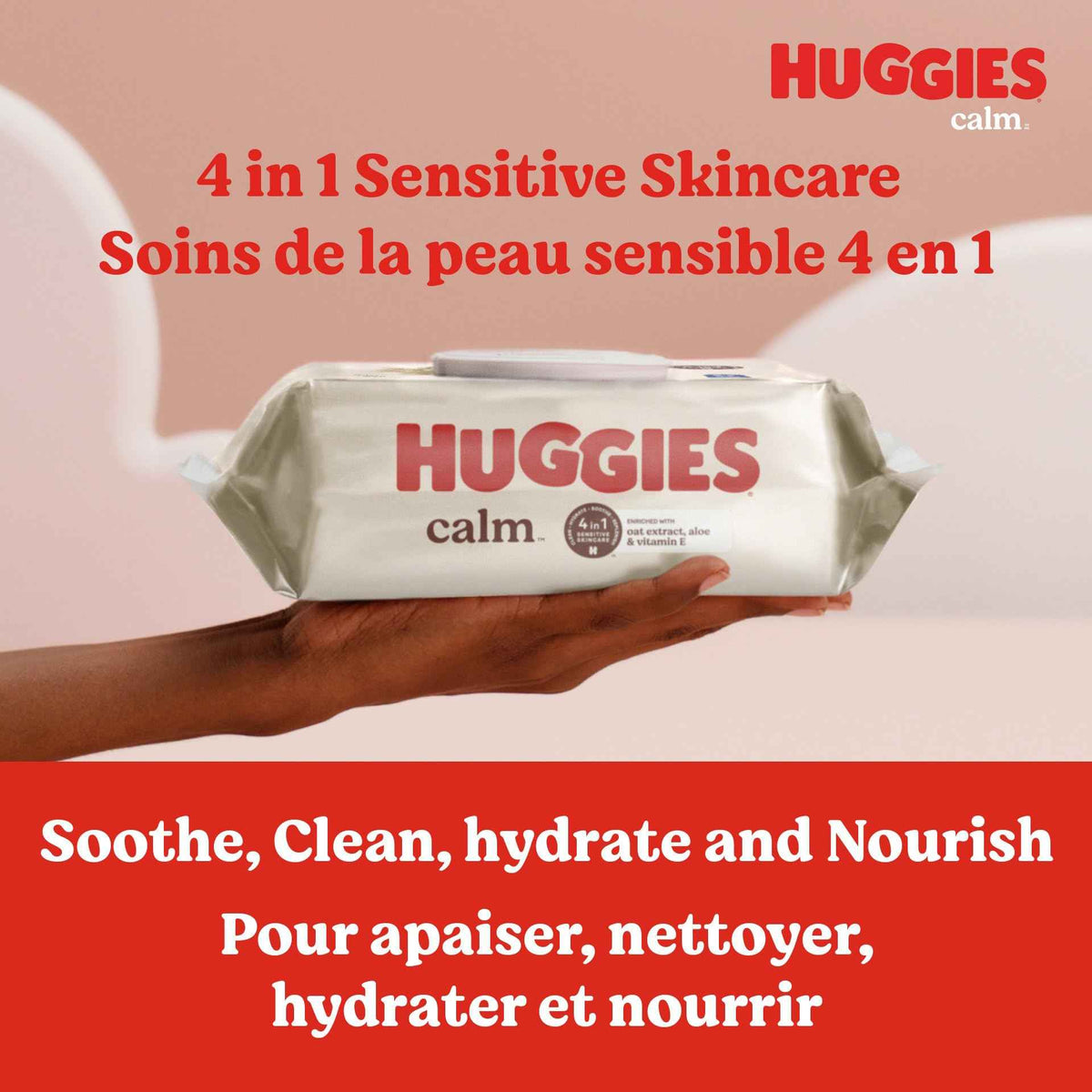Huggies Calm Baby Wipes, Unscented, 10 Push Button Packs (560 Wipes Total) 🍁 All In One Marketplace Canada