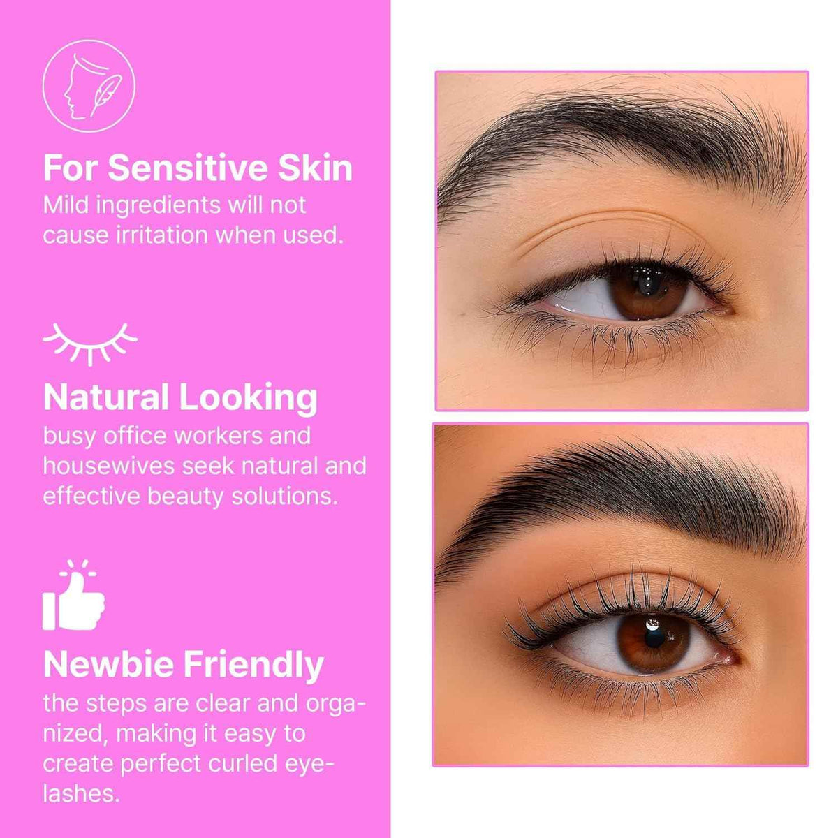 Korean Lash Lift Kit - 5 Sets At Home Eyelash Perm Kit with Upgraded Glue, Eyelash Lift, DIY Lash Perm Easy for Beginner & Professional, Semi Permanent Perming Wave Suitable For Salon & Home (Blue) 🍁 All In One Marketplace Canada