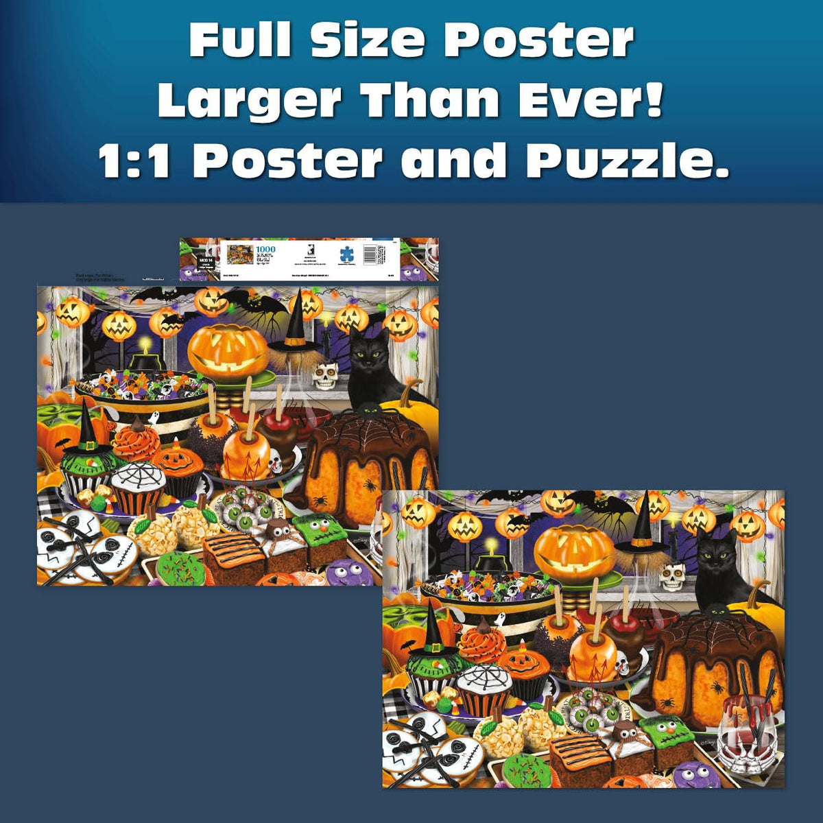 Buffalo Games Tracey Flickinger Halloween Haul 1000 Piece Puzzle for Adults