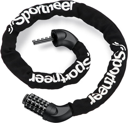 Bike Lock, 5-Digit Resettable Combination Bicycle Lock, Heavy Duty Anti-Theft Bike Chain Locks for Road Bike Mountain Bikes Cycling Locks 🍁 All In One Marketplace Canada