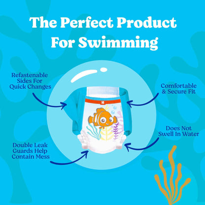 HUGGIES Disposable Swim Diapers - Size 4 Medium, Huggies Little Swimmers, 36 ct 🍁 All In One Marketplace Canada