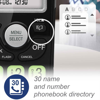 VTech VG101-11 Cordless Phone with Full Duplex Speakerphone and Caller ID/Call Waiting (Black) 🍁 All In One Marketplace Canada