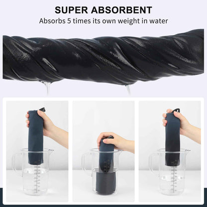 Rainleaf Microfiber Towel Perfect Travel & Gym & Camping Towel. Quick Dry - Super Absorbent - Ultra Compact - Lightweight. Suitable for Trip, Beach, Shower, Backpacking, Pool 🍁 All In One Marketplace Canada