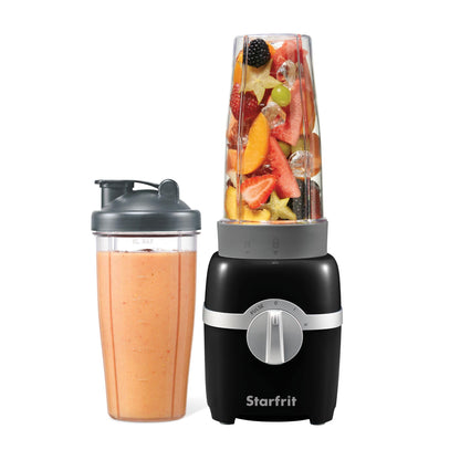 Starfrit Personal Blender, Two 828ml Cups, High, Low & Pulse Modes, 300W, Black 🍁 All In One Marketplace Canada