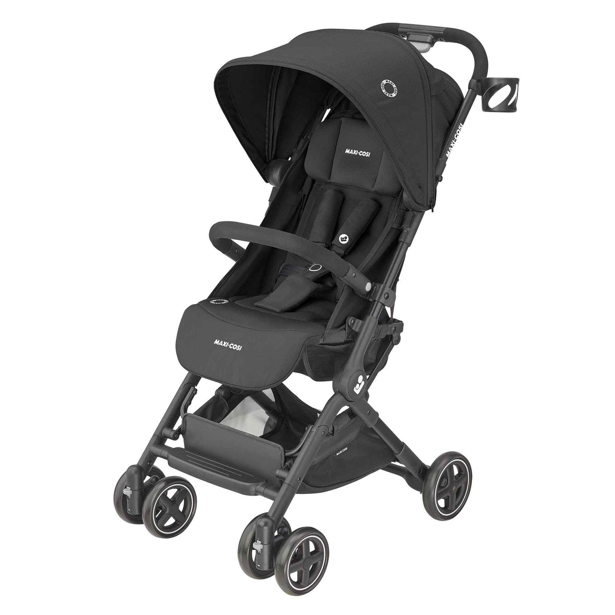 Maxi-Cosi Lara Ultra Compact Stroller, Airplane Carry-on Compliant for travel, Lightweight, one-hand fold, large storage, inludes travel bag Essential Black 🍁 All In One Marketplace Canada