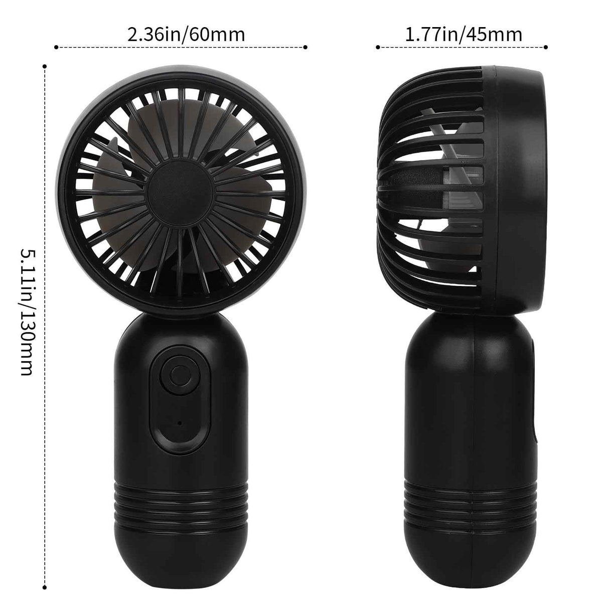 Ackdine Mini Portable Fan - Handheld Fan, 3 Pack USB Rechargeable Personal Fan, Battery Operated Lightweight Small Makeup/Pocket Fan with 3 Speeds For Stylish Girl Boys Women Men Office Outdoor Travel 🍁 All In One Marketplace Canada