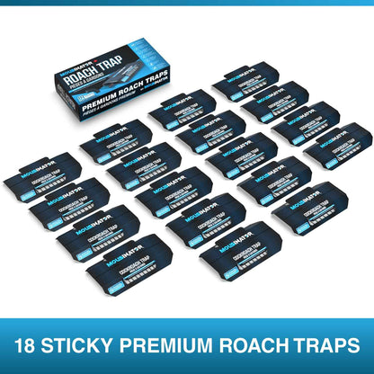 MOUSINATOR Cockroach Traps, 18-Pack, Larger and Multi-Entry Design with Extra-Strong Adhesive, Sticky Glue Cockroach Trap for Indoor Use, Family-Safe, Easy and Ready-to-Use 🍁 All In One Marketplace Canada