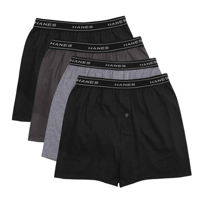 Hanes Men's ComfortSoft Knitboxer Underwear, Pack of 4, Assorted Colours 🍁 All In One Marketplace Canada