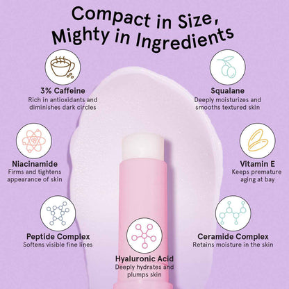 grace & stella Under Eye Brightener Balm Stick - Travel Essentials - Caffeine Eye Cream for Dark Circles, Puffiness, Wrinkles - Vegan Moisturizer Stick with Niacinamide, Hyaluronic Acid (0.13oz/3.5g) 🍁 All In One Marketplace Canada