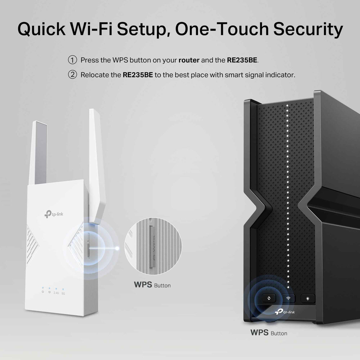 TP-Link BE3600 WiFi 7 Range Extender (RE235BE), Dual Band Signal Booster for Home, up to 3.6 Gbps, 2.5G Ethernet Port, EasyMesh/OneMesh Support, Access Point Mode, Compatible with All WiFi Routers 🍁 All In One Marketplace Canada