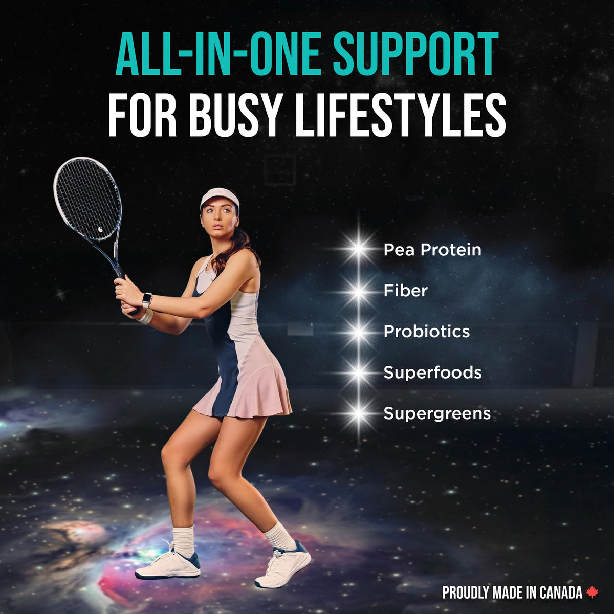 Vega Premium All-in-One Nutrition Protein Powder – 20g Plant-Based Vegan Protein, Vitamins & Probiotics, Natural Unsweetened, 860g (22 Servings) 🍁 All In One Marketplace Canada