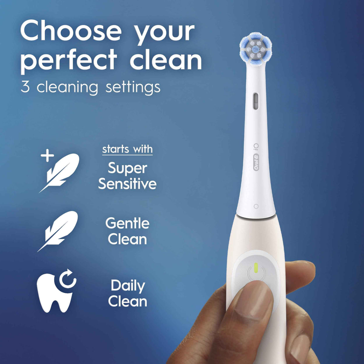 Oral-B iO2 Electric Toothbrush, for an Easy Switch to Electric, Peach, Rechargeable Electric Toothbrushes, iO Series 2 Starter Kit with 1 Power Toothbrush and 2 Brush Heads 🍁 All In One Marketplace Canada