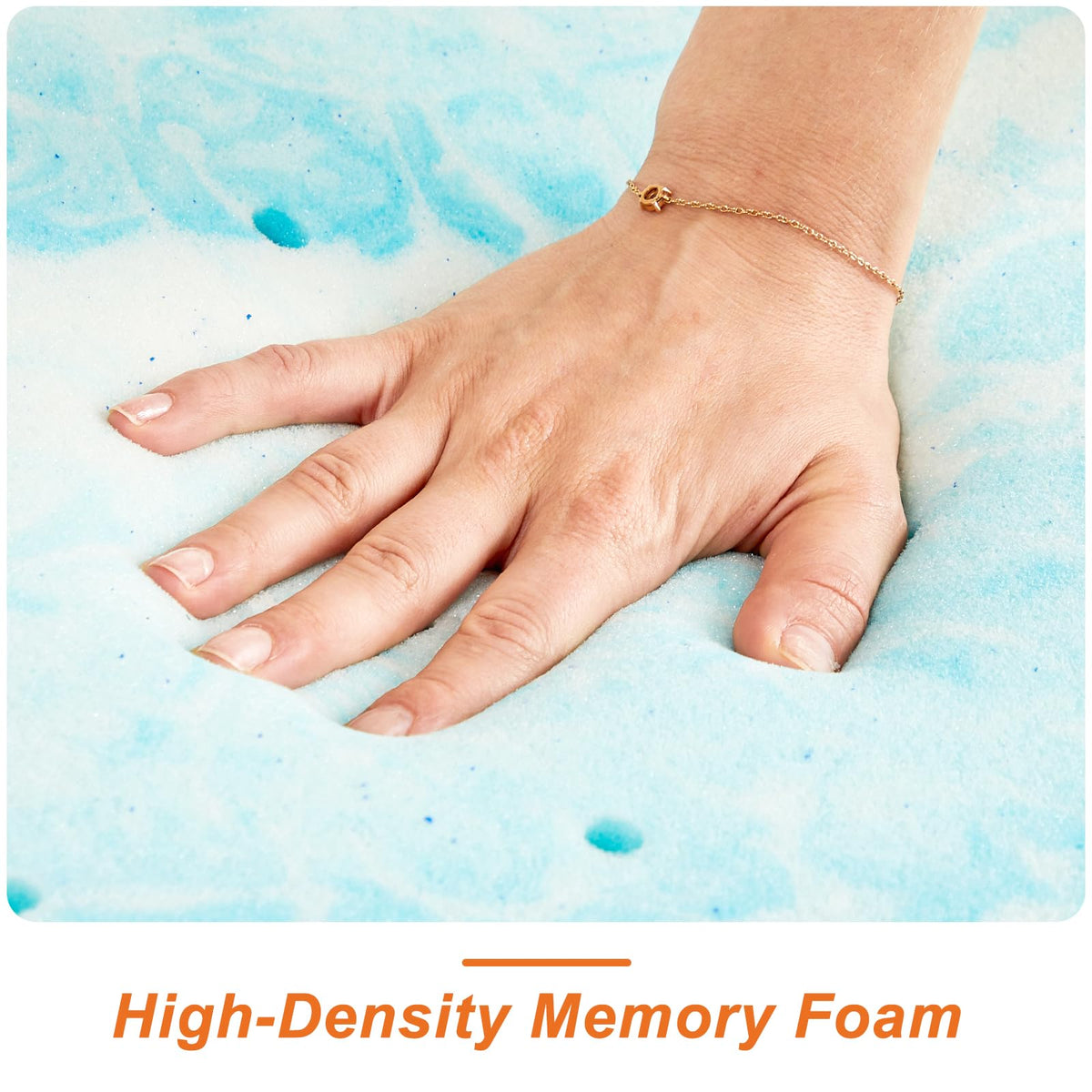 Sweetcrispy 3 Inch Twin XL Memory Foam Mattress Topper, Blue 🍁 All In One Marketplace Canada