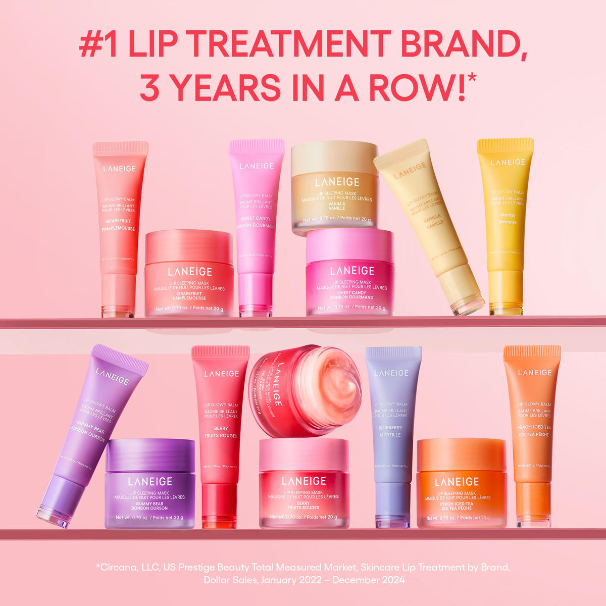 LANEIGE Lip Glowy Balm, Sweet Candy: Sheer Tinted Lip Moisturizer with Shea Butter, for Hydrating Shine & Soft Lips 🍁 All In One Marketplace Canada