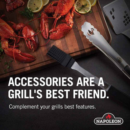 Napoleon BBQ Grill Mat - BBQ Grill Accessory, Safety Product, Non-Slip, Diamond Plate Pattern, Grey, Stylish, Protect Your Decking, Fits BBQ Grills Prestige PRO 500 Size and Smaller (68001) 🍁 All In One Marketplace Canada