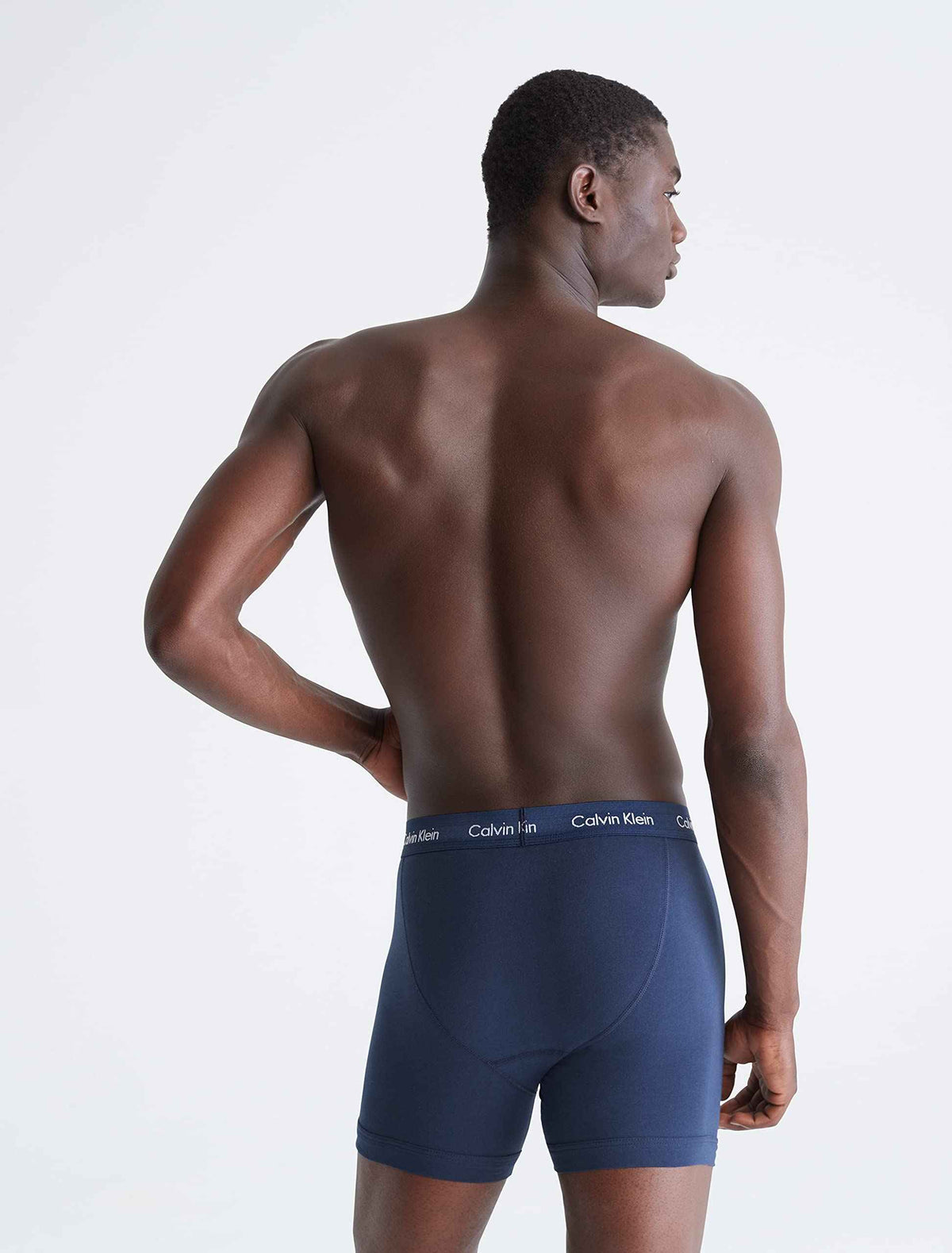 Calvin Klein Men's Cotton Stretch 7-Pack Boxer Brief, 3 Black, 2 Blue Shadow, 2 Cobalt Water, Large 🍁 All In One Marketplace Canada