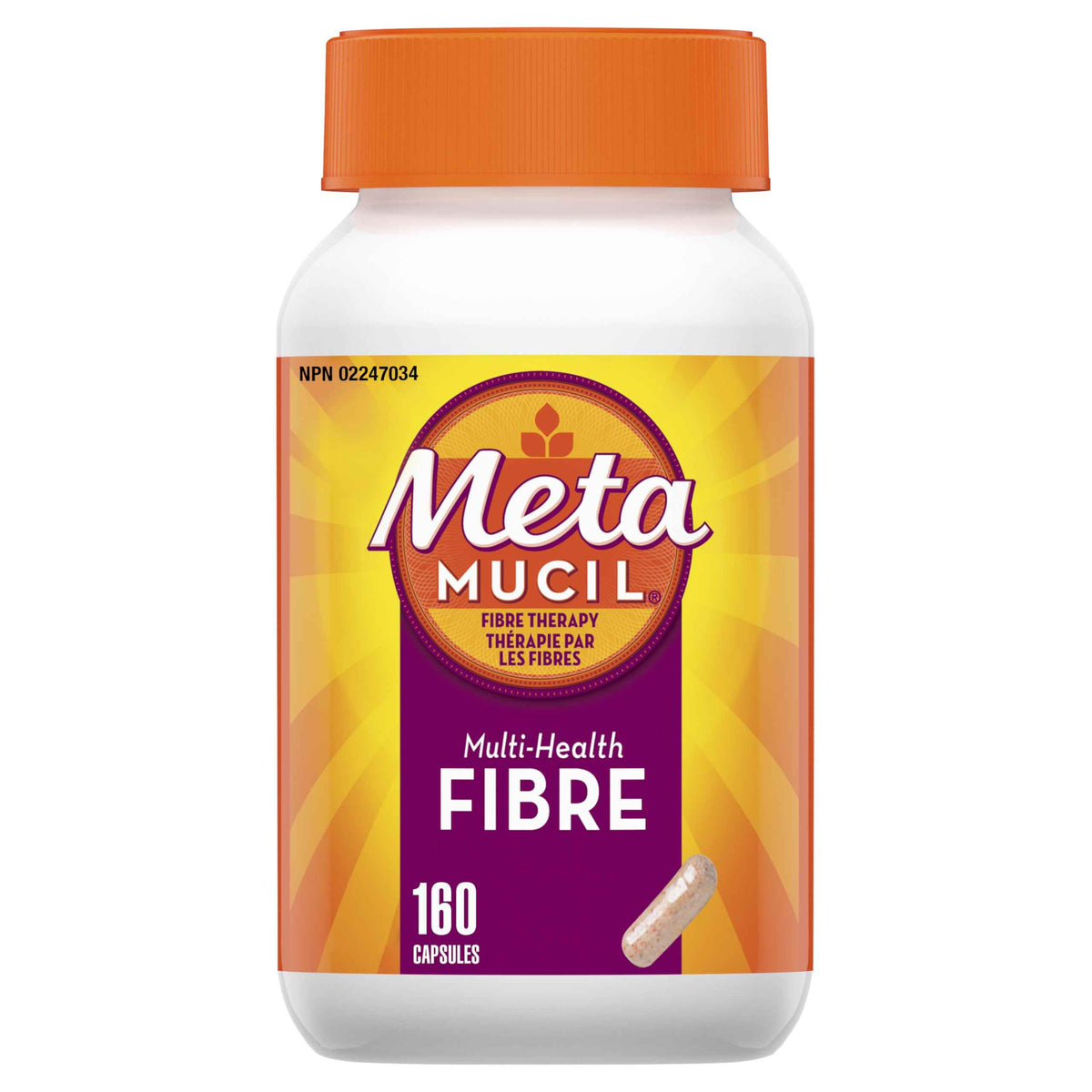Metamucil, Daily Psyllium Husk Powder Supplement, 3-in-1 Fibre for Digestive Health, Capsules, 160 Count 🍁 All In One Marketplace Canada