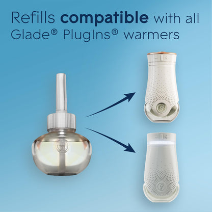 Glade PlugIns Air Freshener Refill Oil, Long Lasting Scented Plug In with Essential Oils for Home, Bathroom & Kitchens, Cashmere Woods, 10 Refills 🍁 All In One Marketplace Canada