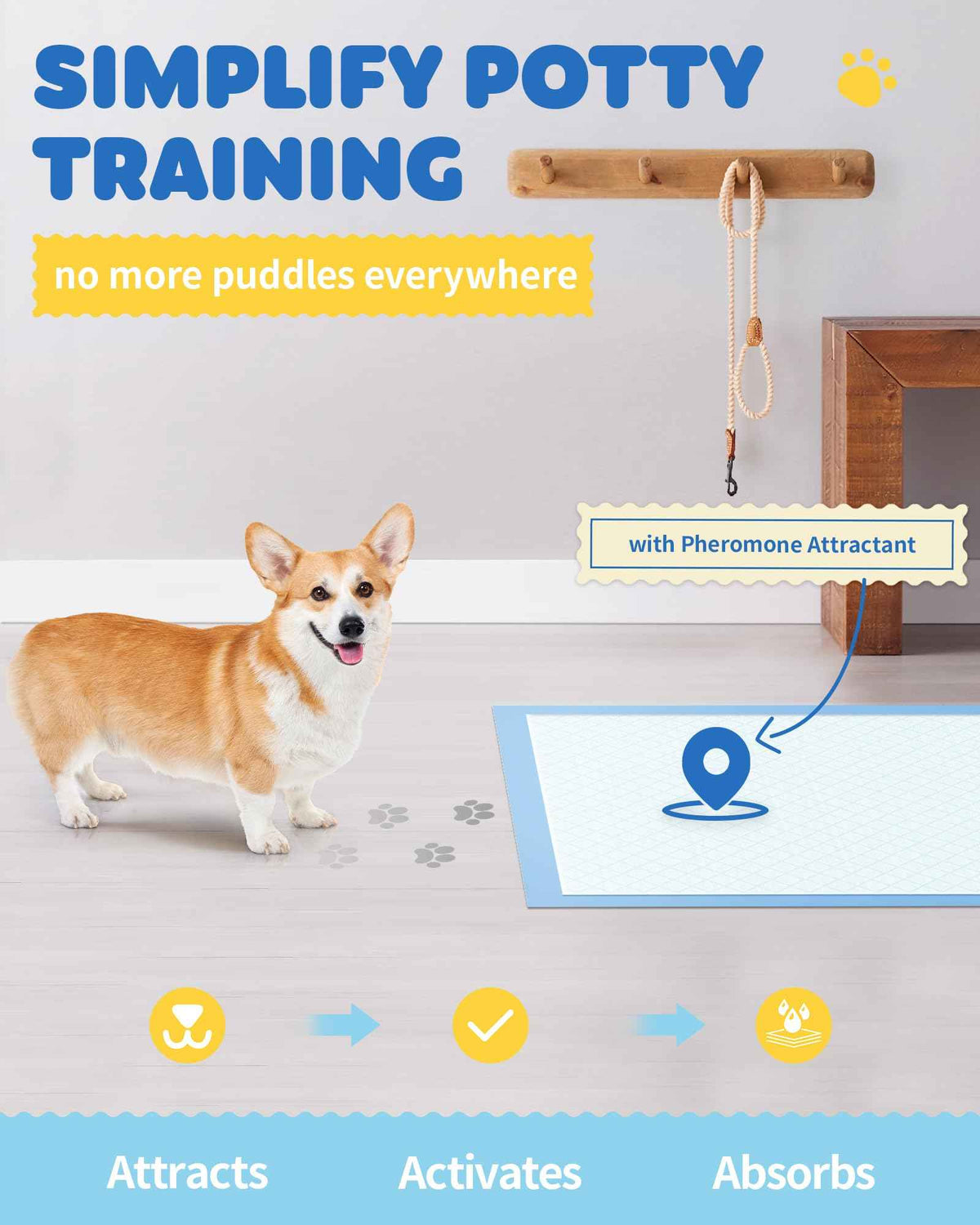 100-Pack X-Large Puppy Pads - 34'' x 28'' Pee Pads for Dogs Potty Training with Leak-Proof Quick-Dry Design, 6-Layer Dog Pee Pads with Extra Large Size 🍁 All In One Marketplace Canada