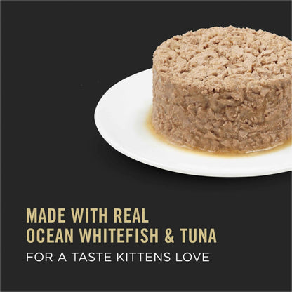 Purina Pro Plan Wet Cat Food, Focus, Kitten Ocean Whitefish and Tuna Entrée, 3-Ounce Can, Pack of 24 🍁 All In One Marketplace Canada