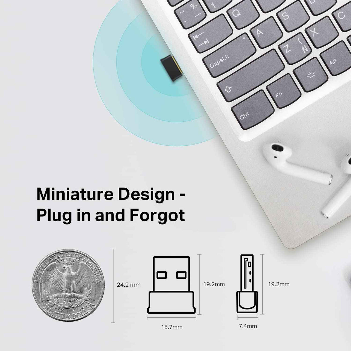 TP-Link AC600 Nano WiFi Bluetooth 4.2 USB Adapter (Archer T2UB Nano) - 2.4G/5G Dual Band Wireless Network Adapter for PC Desktop, Mini Travel Size, Supports Windows 11/10/8.1/8 🍁 All In One Marketplace Canada