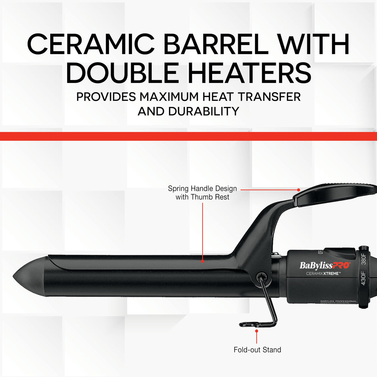 BaBylissPRO Ceramix Xtreme 1-1/4" Ceramic Curling Iron
