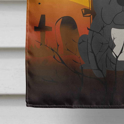 Caroline's Treasures BB4280CHF Halloween French Bulldog Black Canvas House Size Flag, Large, Multicolor