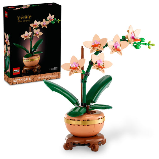 LEGO Botanicals Mini Orchid Building Set - Artificial, Fake Orchid for Home Decor, Adults Ages 18+ - Gift for Graduation- Indoor Plant Decorations for Table, Desk, Office - 10343 🍁 All In One Marketplace Canada