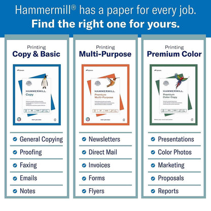 Hammermill Printer Paper, Laser Print Copy Paper, 32lb, 8.5 x 11, Letter, 98 Bright - 1 Pack / 500 Sheets (104646R) 🍁 All In One Marketplace Canada