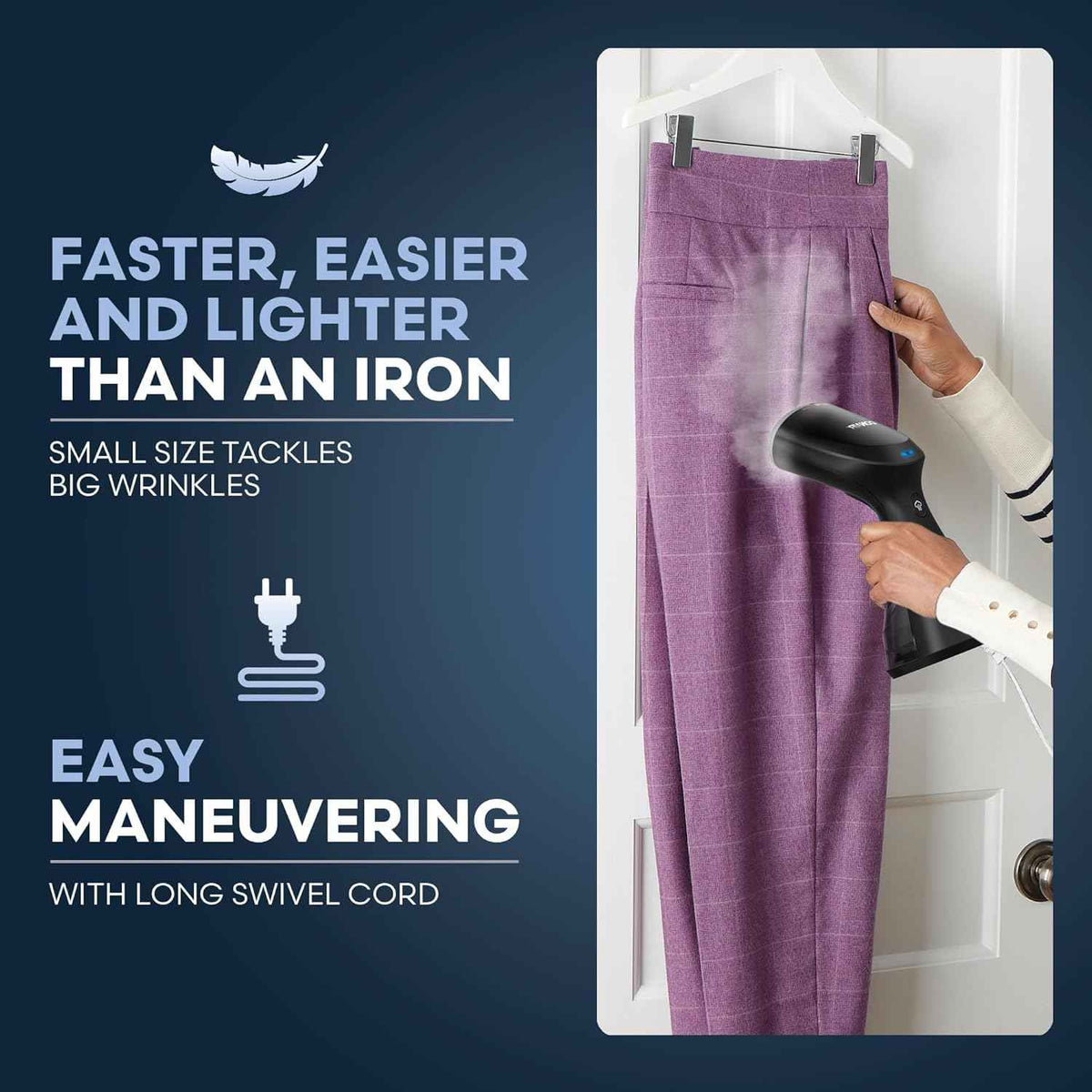 Conair Compact Garment Steamer for Clothes, 1100 watts, Small Size Tackles Big Wrinkles with Fast Heat Up 🍁 All In One Marketplace Canada