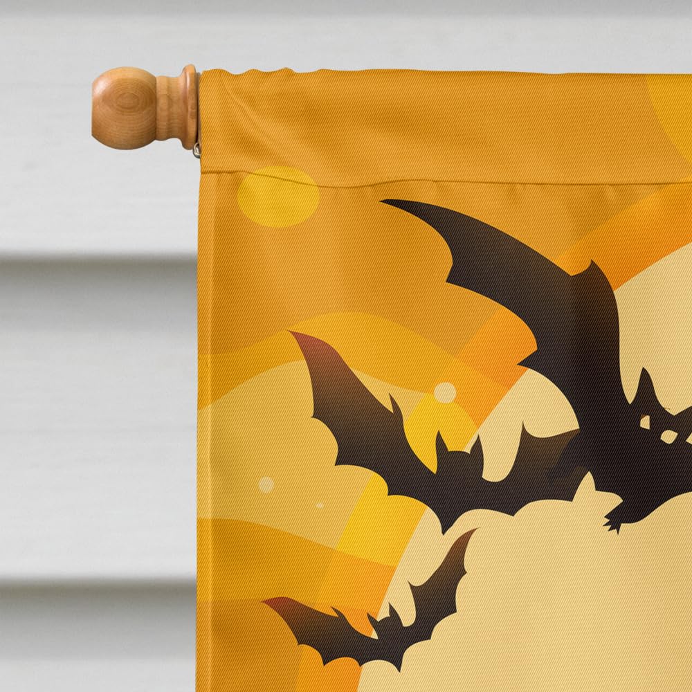 Caroline's Treasures BB4349CHF Halloween Great Pyrenese Flag Canvas House Size, Large, Multicolor