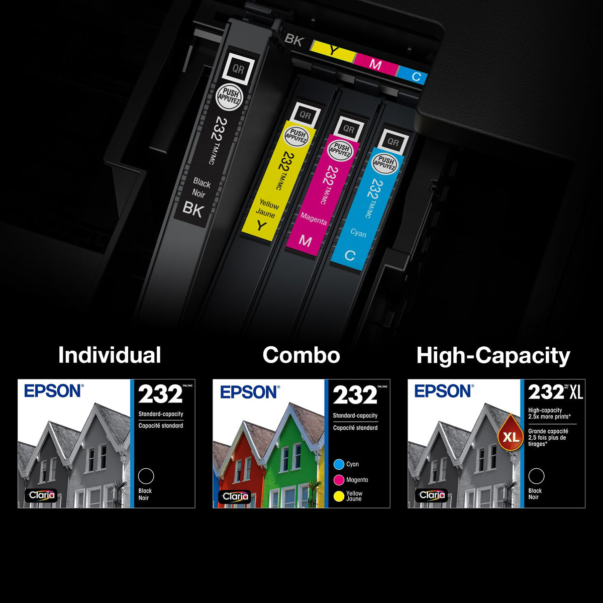 Epson 232 Genuine Ink Standard Capacity 3 Color Combo Pack T232520 🍁 All In One Marketplace Canada