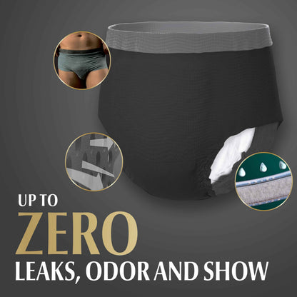 Depend Real Fit Adult Incontinence Underwear for Men, Maximum Absorbency, S/M, Black, 56 Count 🍁 All In One Marketplace Canada