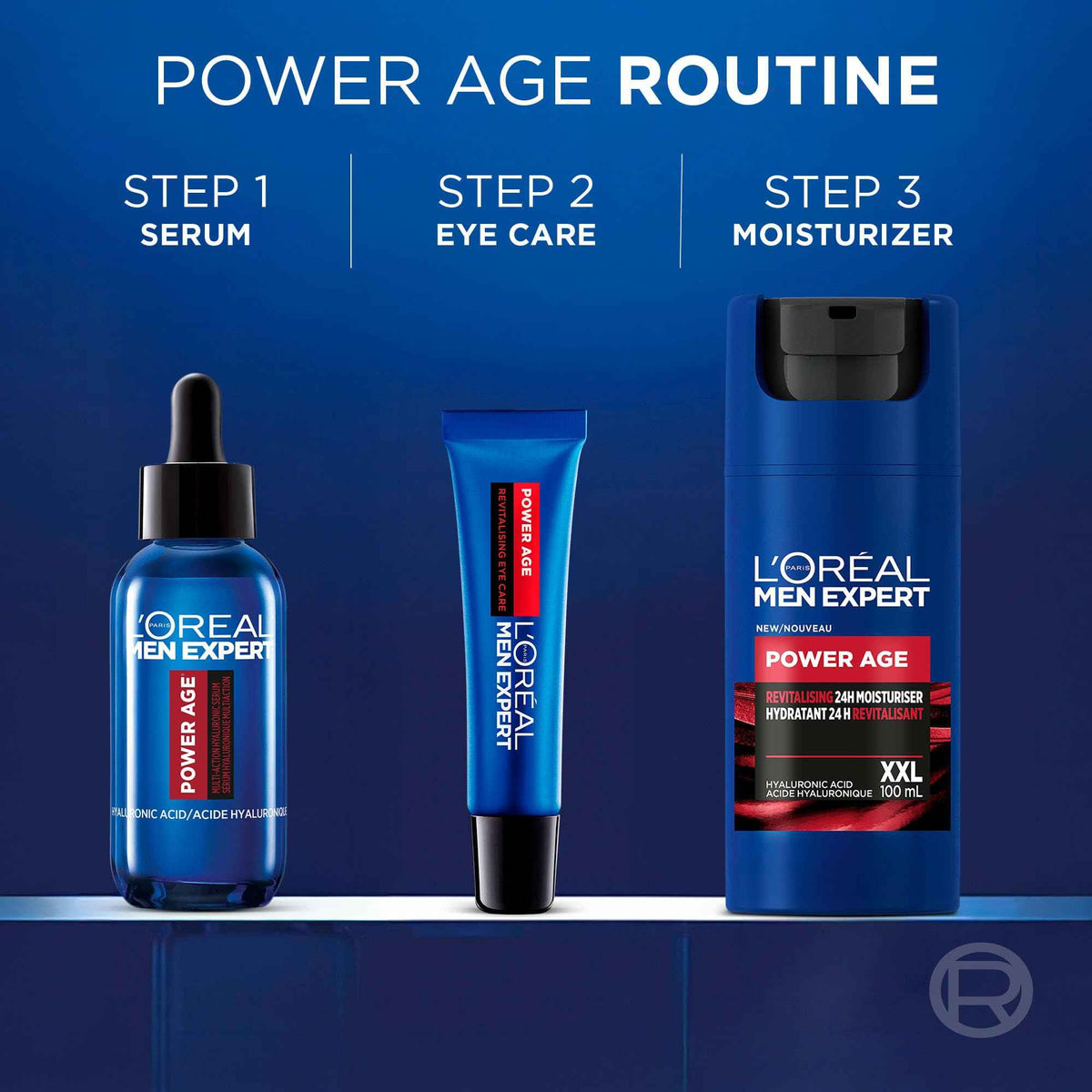 L'Oréal Paris Men Expert Power Age XXL 24 HR Hydrating Face Moisturizer for Men with Hyaluronic Acid & Vitamins, For Dry & Aging Skin, Fights Signs & Look of Aging, 100 mL 🍁 All In One Marketplace Canada
