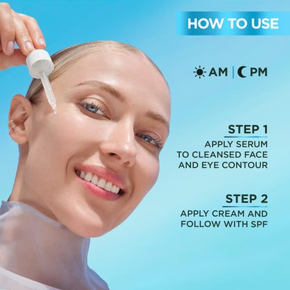 Garnier Hyaluronic Acid Face Serum, With Aloe Vera, Pro-Ceramides, Glycerin, Panthenol, Glass Skin, Reinforce Skin's Moisture Barrier, Hydrating, Replumpling, Normal To Combination, Vegan, 30ml 🍁 All In One Marketplace Canada