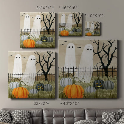 Renditions Gallery Modern Canvas Wall Art Pictures for Office Decorations Halloween Hunted Pumpkin Patch Premium Wall Hanging Wooden Artwork for Livingroom Kitchen Paintings - 16"X16" LT508