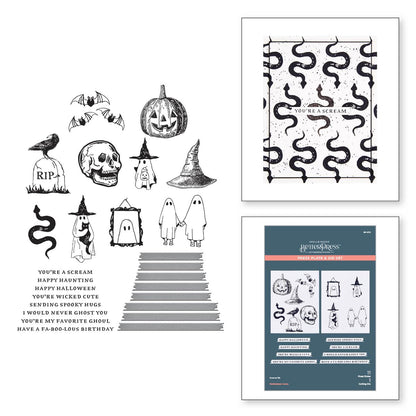 Spellbinders Halloween Icons Press Plates, Metal