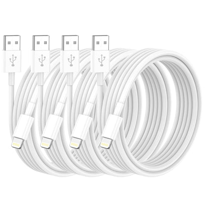 iPhone Lightning Cable [Apple MFi Certified], 4Pack iPhone Charger Cable 6FT, USB to Lightning Cable, Apple 2.4A Fast Charging Cord for iPhone 14/13/12/11 Pro/11/XR/8/7/6s Plus, iPad Pro/Air/Mini 🍁 All In One Marketplace Canada