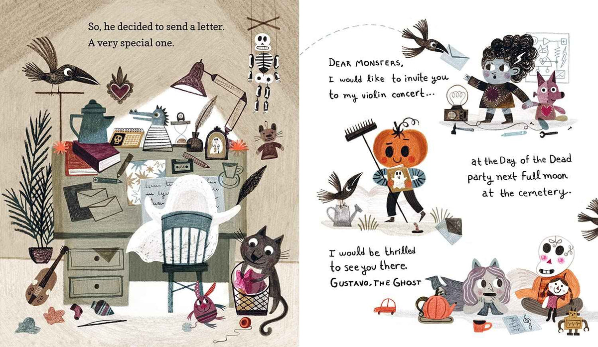 Gustavo, the Shy Ghost: (A Halloween Picture Book Celebrating Friendship, Courage, and Cultural Traditions - For Toddlers, Preschoolers, and 1-2 Graders)