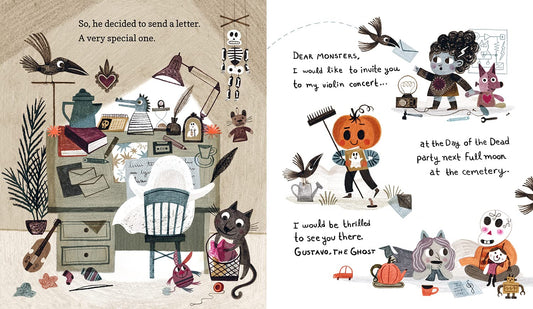 Gustavo, the Shy Ghost: (A Halloween Picture Book Celebrating Friendship, Courage, and Cultural Traditions - For Toddlers, Preschoolers, and 1-2 Graders)