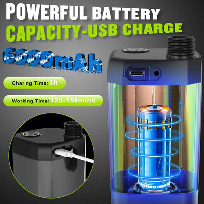 Portable Shower for Camping, [Long-Lasting] Spopal 6000mAh Rechargeable Camping Shower with Intelligent LED Display, 4 Spray Modes, IPX7 Waterproof Outdoor Shower Kit for Hiking, Travel, Car, Pet 🍁 All In One Marketplace Canada