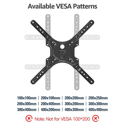 MOUNTUP TV Wall Mounts for Most 26-60 Inches TVs, Full Motion TV Bracket with Swivel and Extension, Articulating Arms, Tilt, Leveling, Single Stud Design, Max VESA 400x400mm up to 77lbs, MU0009 🍁 All In One Marketplace Canada