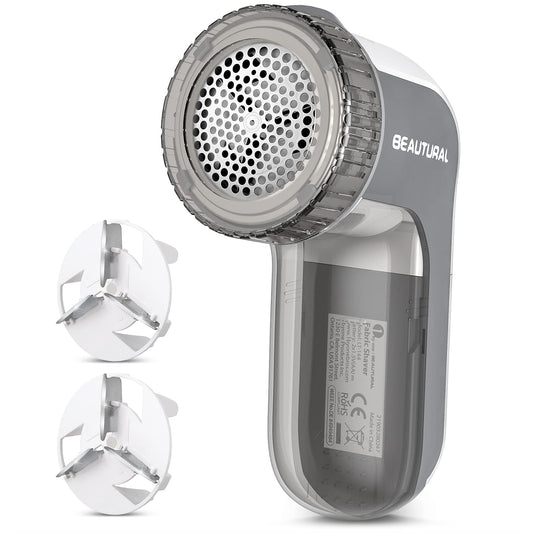 BEAUTURAL Fabric Shaver and Lint Remover, Sweater Defuzzer with 2-Speeds, 2 Replaceable Stainless Steel Blades, Battery Operated, Remove Clothes Fuzz, Lint Balls, Pills, Bobbles 🍁 All In One Marketplace Canada