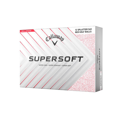 Callaway Golf Supersoft Golf Balls (2025, Red Splatter) 🍁 All In One Marketplace Canada
