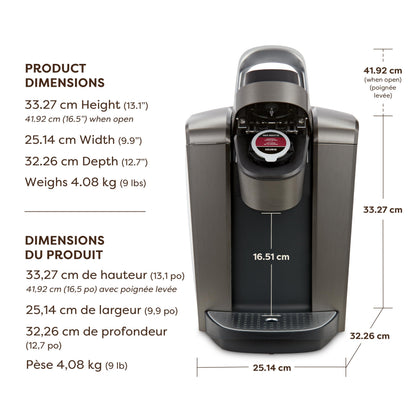 Keurig K-Elite Single Serve K-Cup Pod Coffee Maker, With Iced Brew Functionality And Quiet Brew Technology, Brushed Slate 🍁 All In One Marketplace Canada