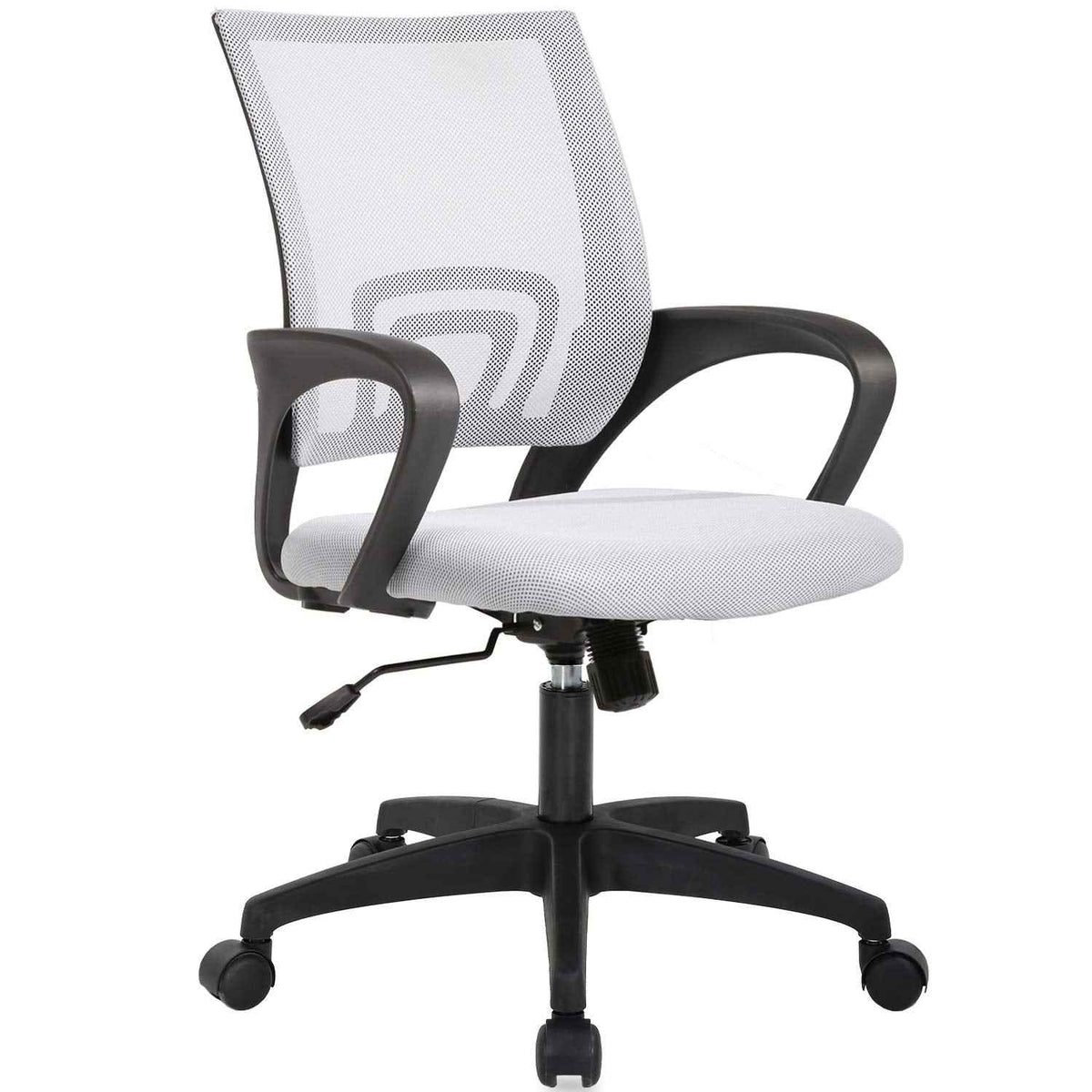 BestOffice Home Office Chair Ergonomic Desk Chair Mesh Computer Chair with Lumbar Support Armrest Executive Rolling Swivel Adjustable Mid Back Task Chair for Women Adults, Black (White) 🍁 All In One Marketplace Canada
